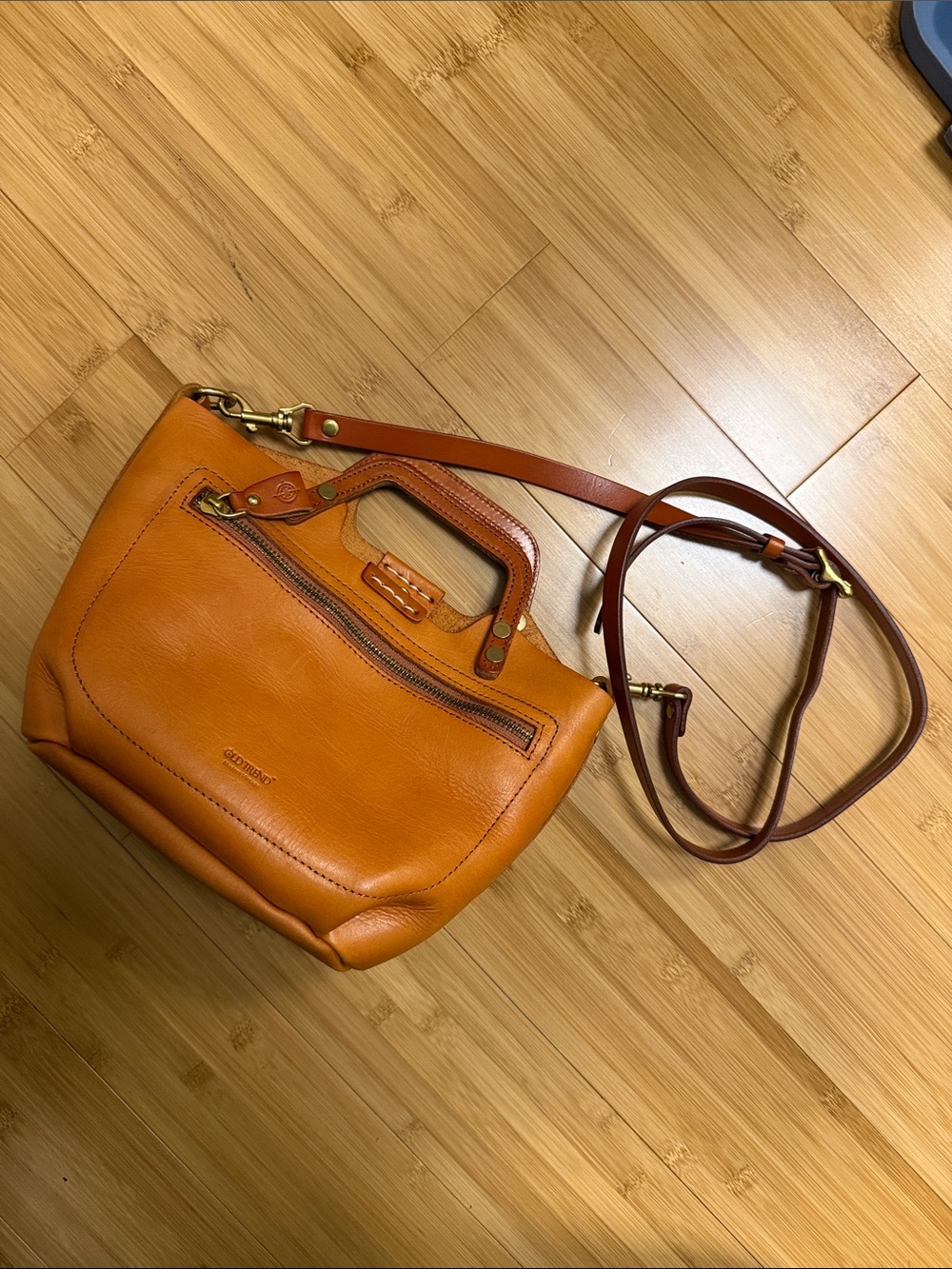 Old Trend leather modern vintage structured crossbody sprout land mini